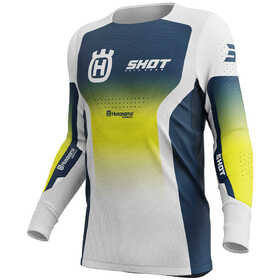 Maillot cross Shot Aerolite Husqvarna Bleu 2025