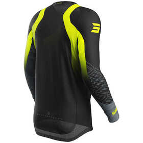 Maillot cross Shot Aerolite Ultra Jaune Fluo 2025 Dos