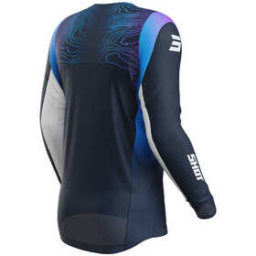 Maillot cross Shot Contact Apex Bleu 2025 Dos