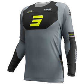 Maillot cross Shot Contact Shield Jaune Fluo 2025