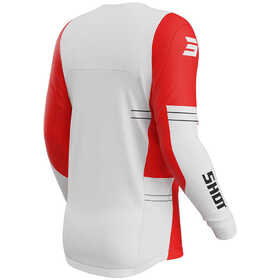 Maillot cross Shot Contact Shield Rouge 2025 Dos