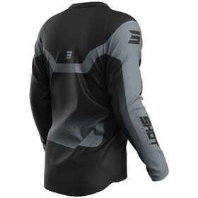 Maillot cross Shot Devo Blast Noir-Gris 2025 Dos