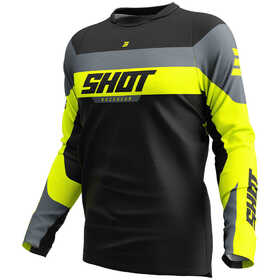 Maillot cross Shot Devo League Jaune Fluo 2025