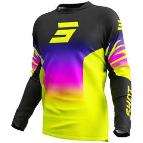 Maillot cross Shot Devo X-Trem Jaune Fluo 2025