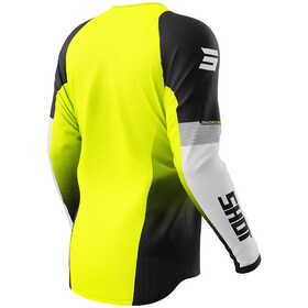 Maillot cross Shot Draw Instinct Jaune Fluo 2025 Dos