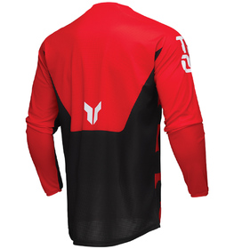 Maillot cross Thor Launchmode Forge Rouge 2025 Dos