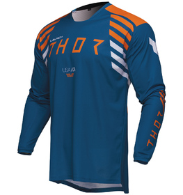 Maillot cross Thor Launchmode Zone Bleu 2025