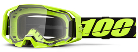 Masque cross 100% ARmatic Jaune Fluo - Ecran Clair