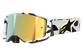 Masque cross Alpinestars Supertech Corp Blanc-Gold