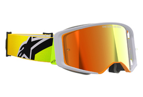 Masque cross Alpinestars Supertech Corp Jaune Fluo-Gris (2)