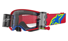 Masque cross Alpinestars Supertech Roll Off Corp Rouge-Bleu