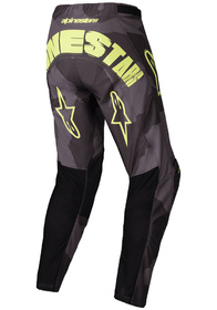 Pantalon cross Alpinestars Racer Hollow Jaune Fluo 2025 Dos