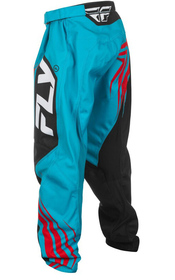 Pantalon cross Enfant Fly Racing F-16 Cyan 2025 Dos