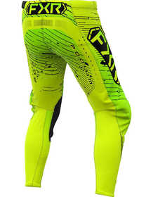 Pantalon cross Enfant FXR Podium Jaune Fluo-Lime 2025 Dos