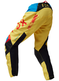 Pantalon cross Fox 180 Race Spec Jaune 2025 Dos