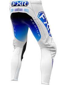 Pantalon cross FXR Podium Blanc-Bleu 2025 Dos