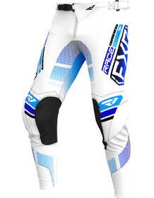 Pantalon cross FXR Podium Blanc-Bleu 2025