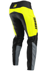 Pantalon cross Shot Devo League Jaune Fluo 2025 Dos