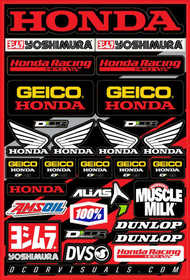 Planche d'autocollants D'Cor Geico Honda