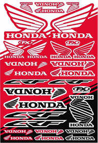 Planche-d'autocollants-Honda Factory Effex