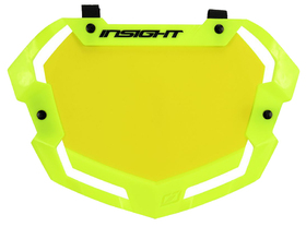 Plaque de bmx Race - Insight Jaune Fluo Pro