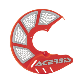 Protège disque frein avant Acerbis X-Brake 2.0 Orange Fluo